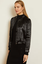 Caballero Lily Black Shiny Woven Jacket