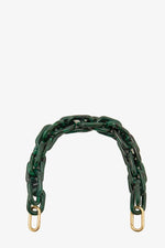 Clare Vivier Shortie Strap in Malachite Resin