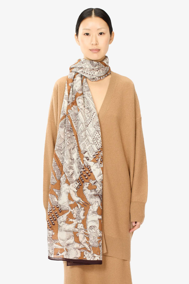 Inoui Editions Turgot Scarf in Caramel