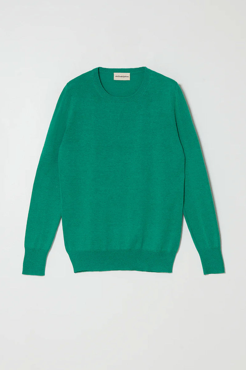 Atelier Delphine Crewneck Sweater in Green