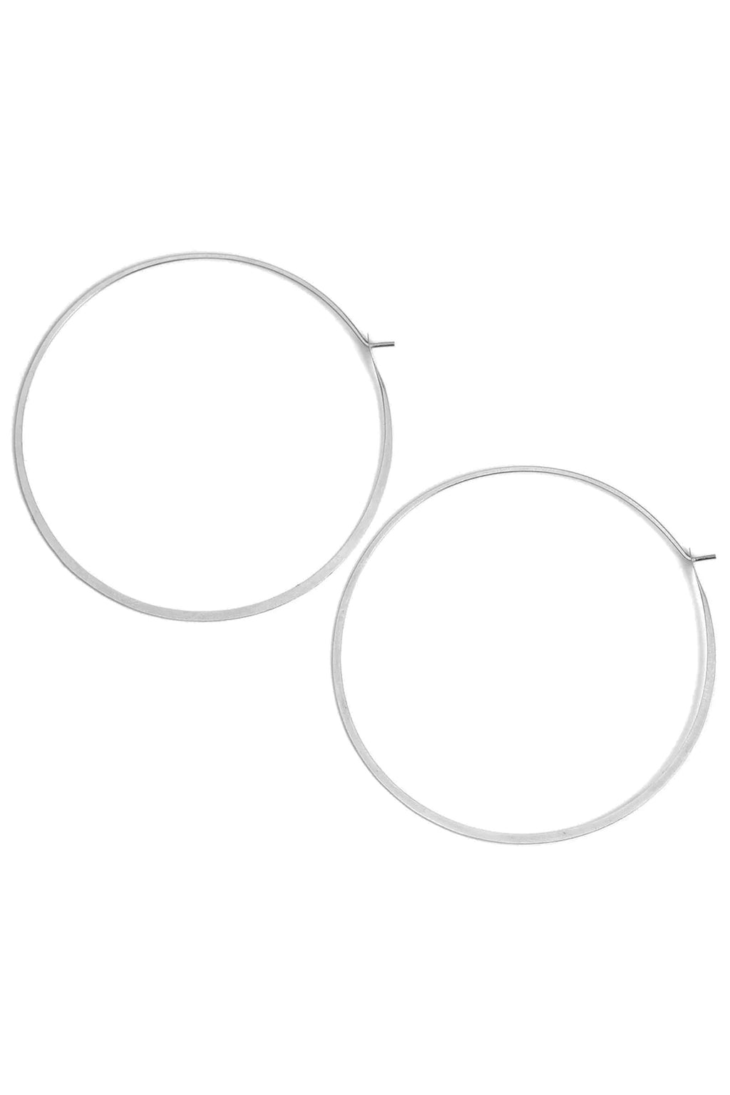 Melissa Joy Manning Sterling Silver XX Large Hoop – Tamarind