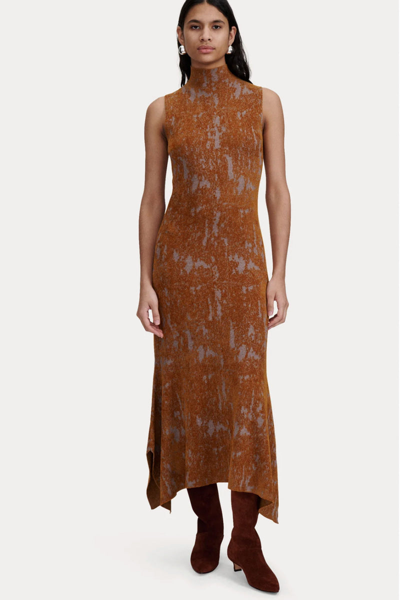 Rachel Comey Paulina Dress in Old Gold Multi