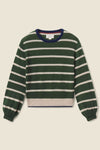 Trovata Ryann Sweater in Green Stripe