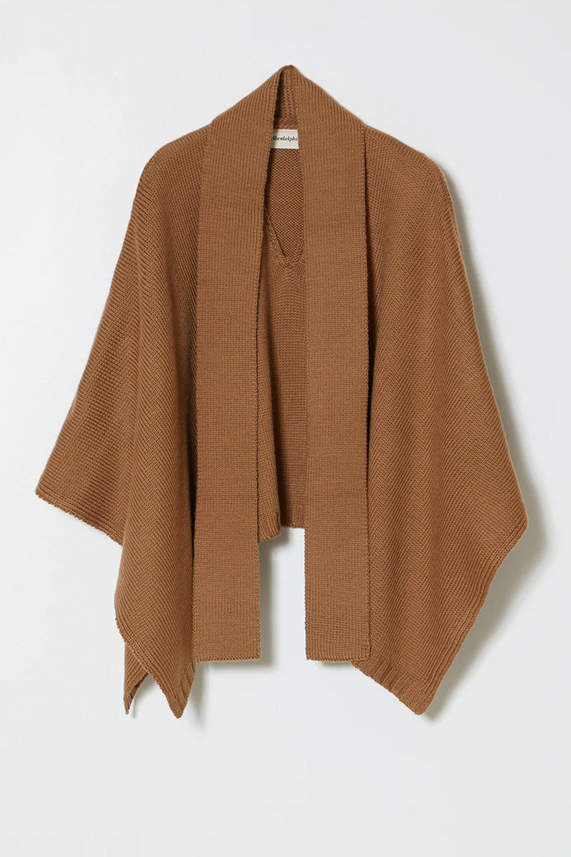 Atelier Delphine Square Poncho in Biscuit