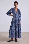 Apiece Apart Luminile Tier Maxi Dress Heritage Sky