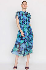 Christy Lynn Vera Dress in Midnight Waterlily