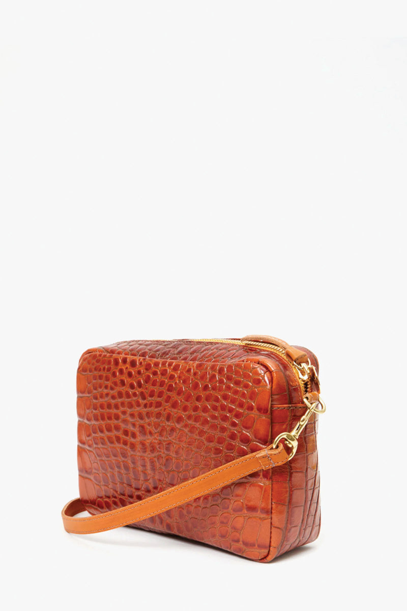 Clare V, Bags, Clare V Marisol Coral And Brown Woven Purse