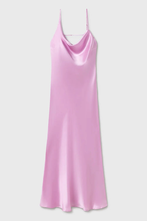 Silk Laundry Carrie Dress in Lilac