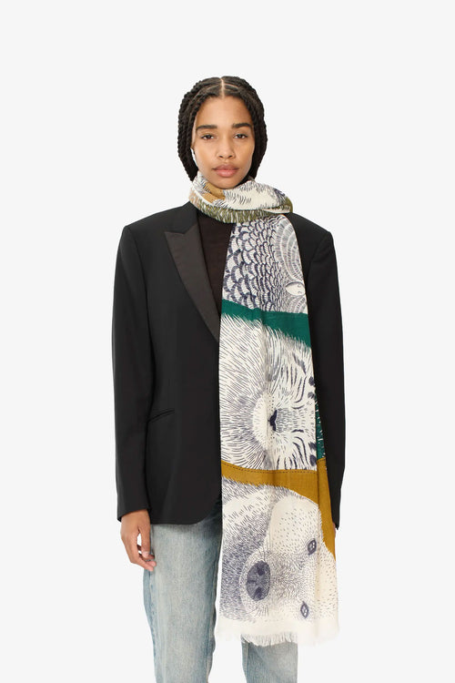 Inoui Editions Freres Scarf in Green