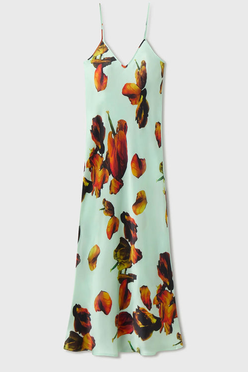 Silk Laundry 90's Slip Dress in Tulipa Dew Print