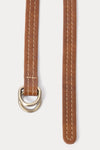 Rachel Comey Stitched Skinny Belt in Caramel