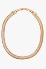 Clare Vivier Snake Chain Collar in Vintage Gold