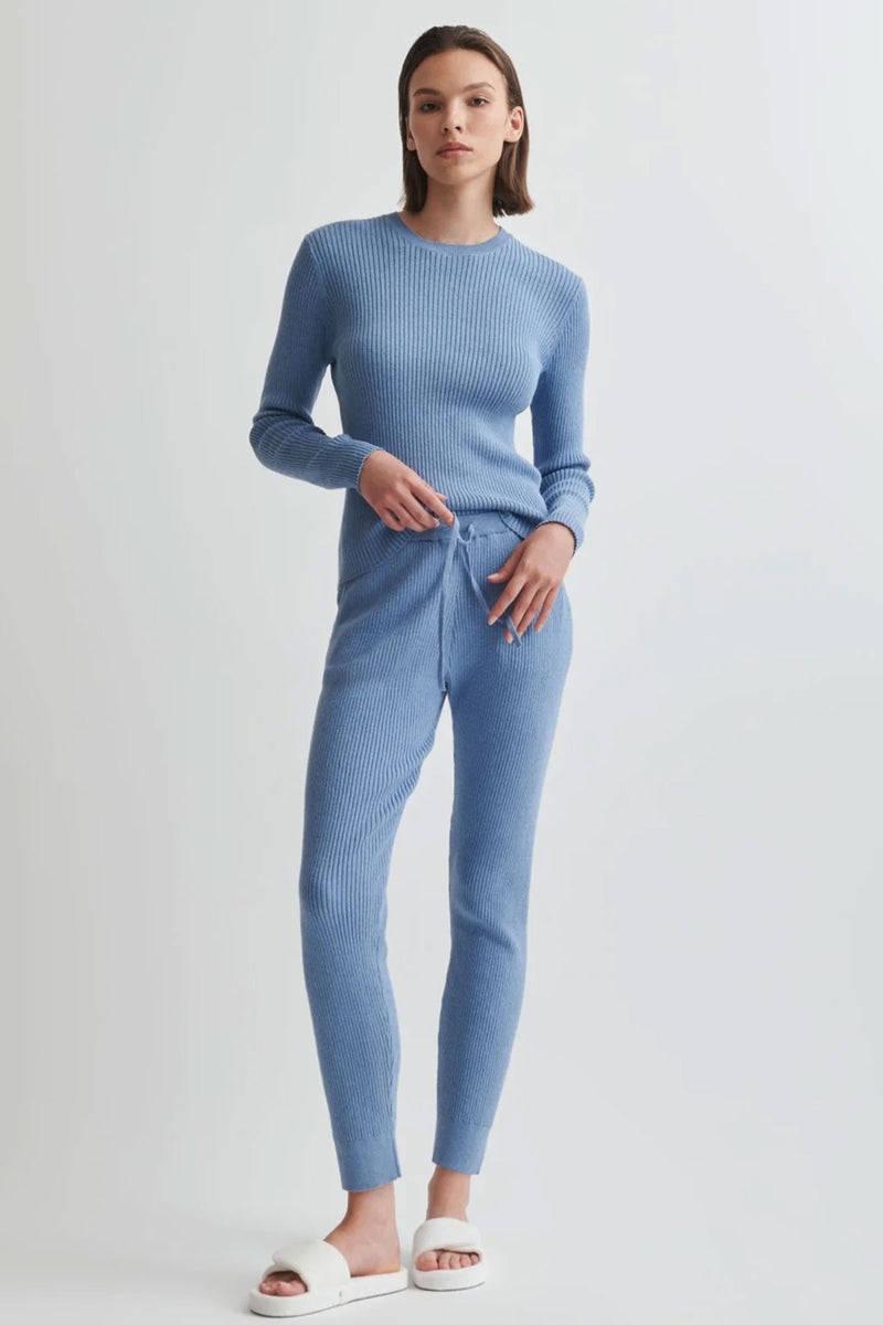 Skin Macey Pullover in Blue Stone