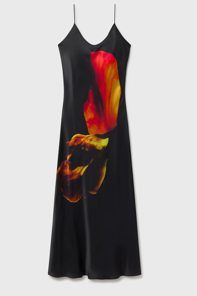 Silk Laundry 1996 Slip Dress in Tulipa Print