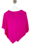 Not Shy Cashmere Poncho Cape in Fuchsia