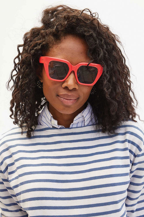 Clare V Heather Sunglasses in Red