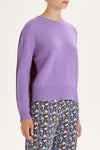 Maliparmi Cashmere Wool Sweater Purple and Brown