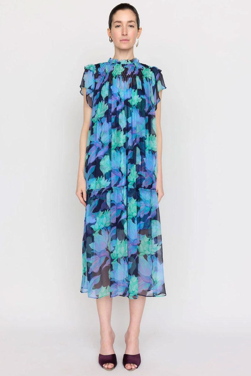 Christy Lynn Vera Dress in Midnight Waterlily