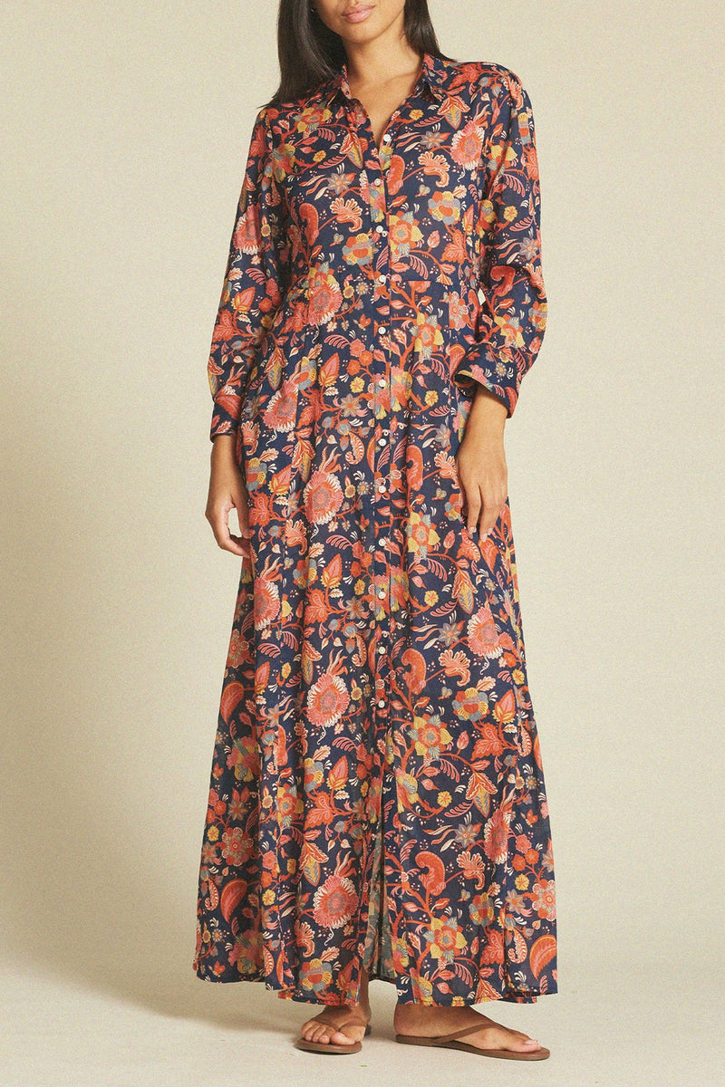 Trovata Eliot Dress in Paisley Shore