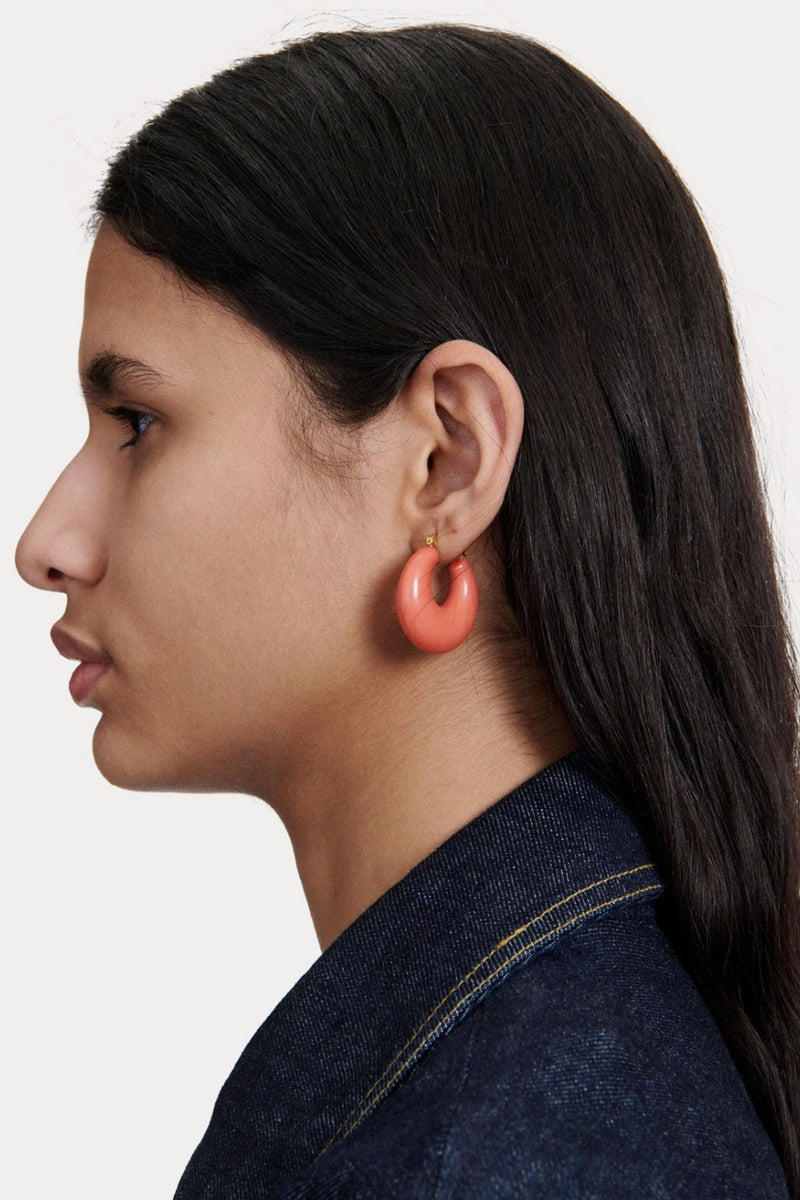 Rachel Comey Grass Earrings in Coral