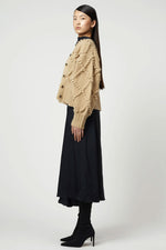 Atelier Delphine Valence Cardigan in Sand