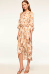 Misa Adina Dress Golden Straw Satin