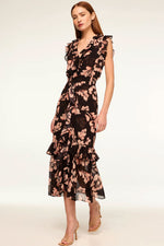 Misa Kidada Dress in Auric Flora