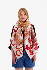 Inoui Editions Jardin De Sirenes White Scarf