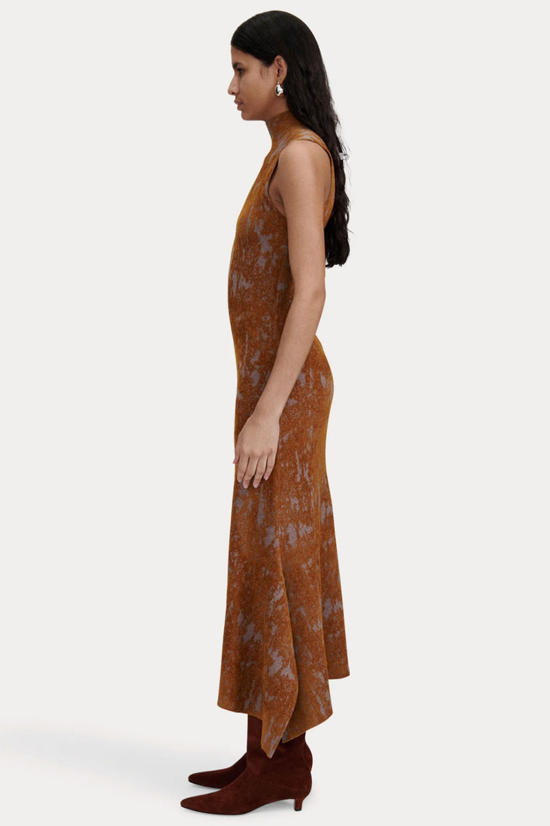 Rachel Comey Paulina Dress in Old Gold Multi