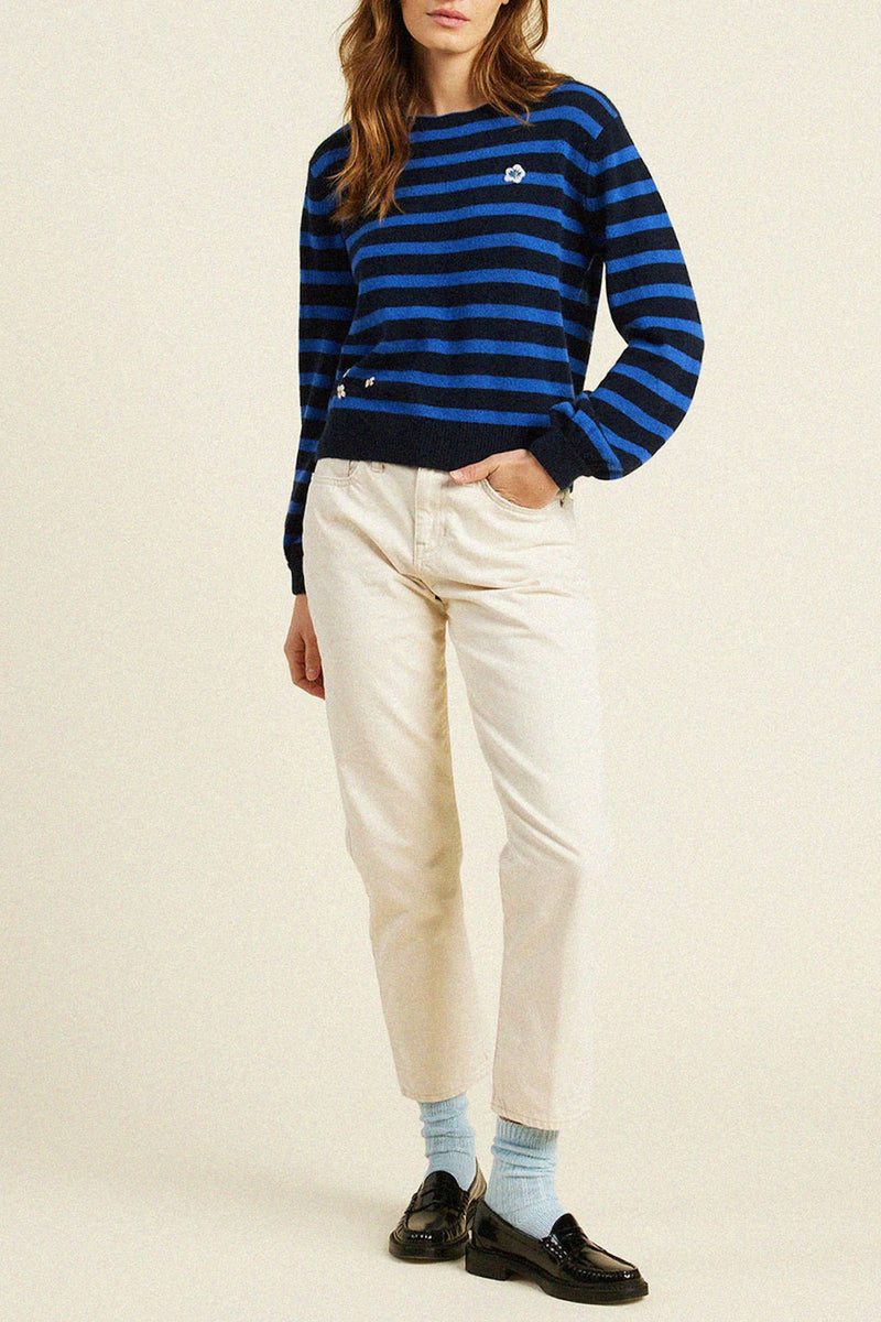 Trovata Ryann Sweater in Blue Stripe