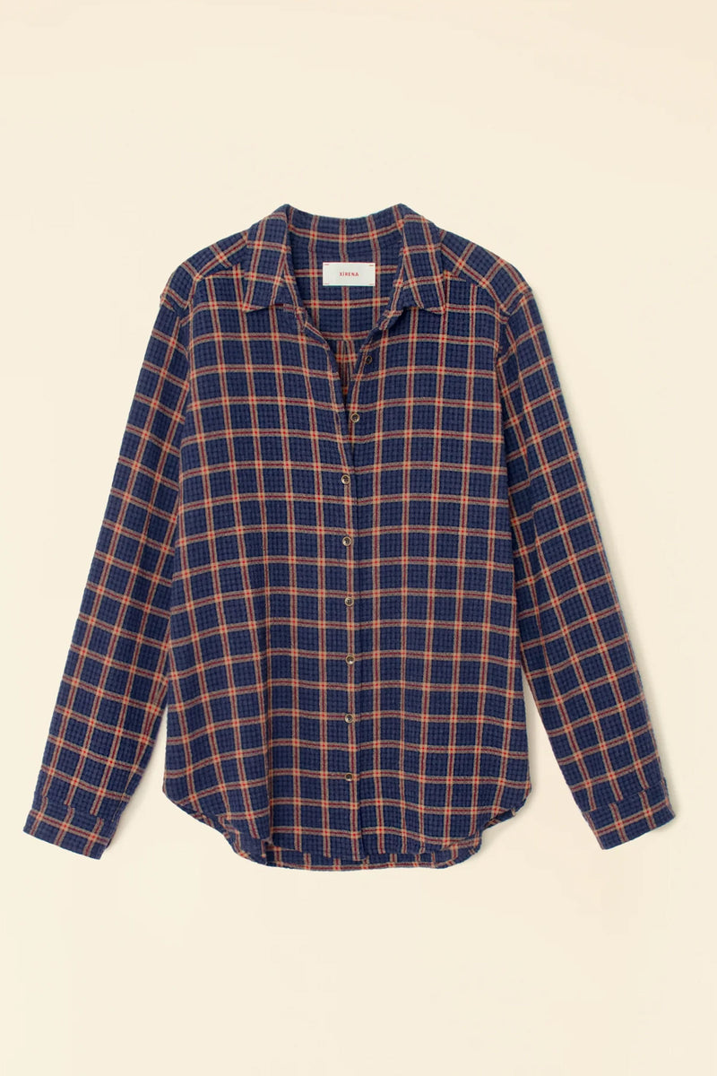 Xirena Evan Shirt in Navy Brick