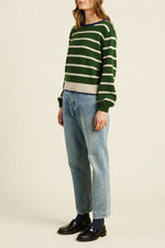 Trovata Ryann Sweater in Green Stripe