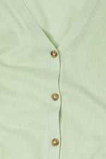 Closed V Cardigan Long Sleeve in Limonatta