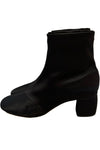 Forte Forte Chic Satin Ankle Boots in Black