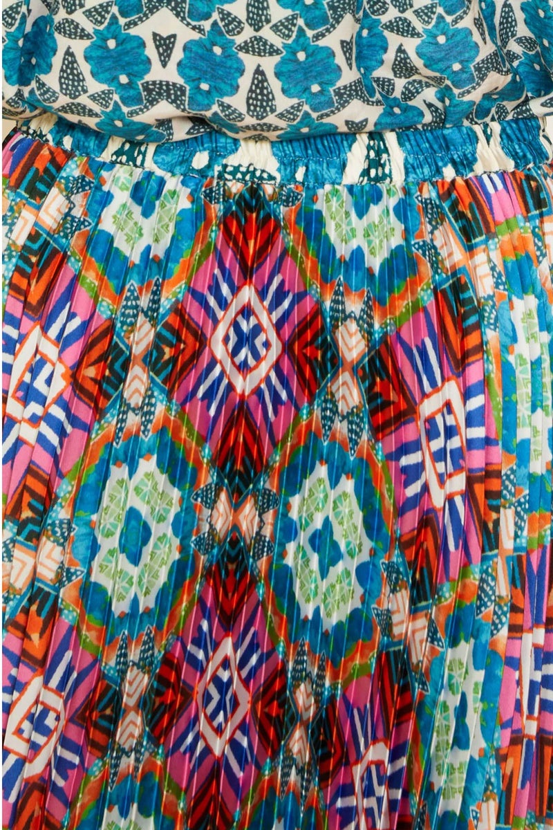 Caballero Mia Kaleidoscope Batik Skirt