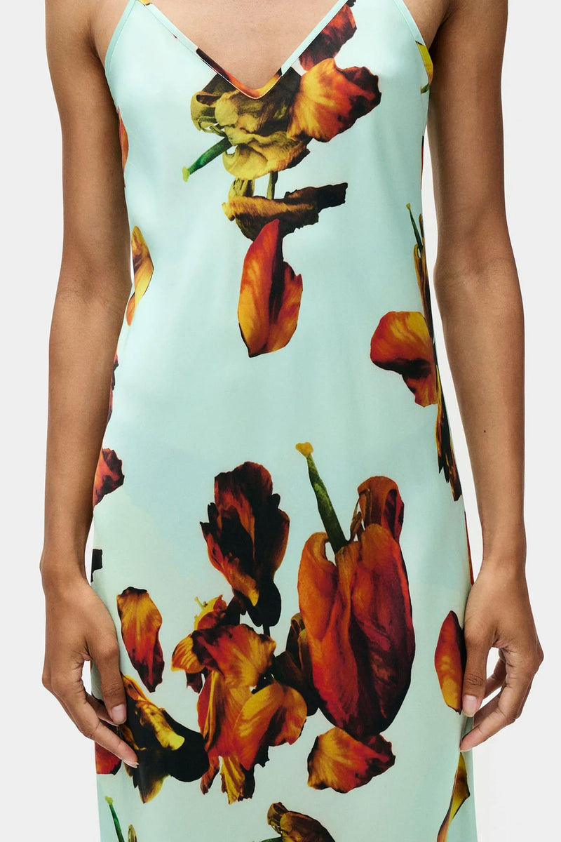 Silk Laundry 90's Slip Dress in Tulipa Dew Print