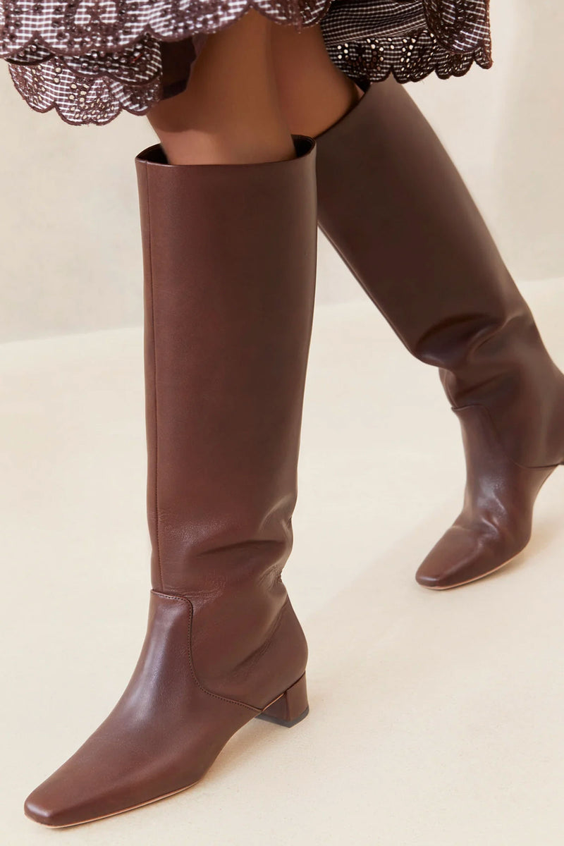 Loeffler Randall Indy Low Heel Tall Boot in Espresso