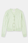 Closed V Cardigan Long Sleeve in Limonatta