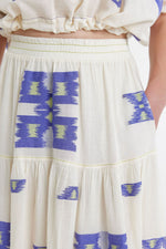 Devotion Twins Iliokali Skirt in Blue and White