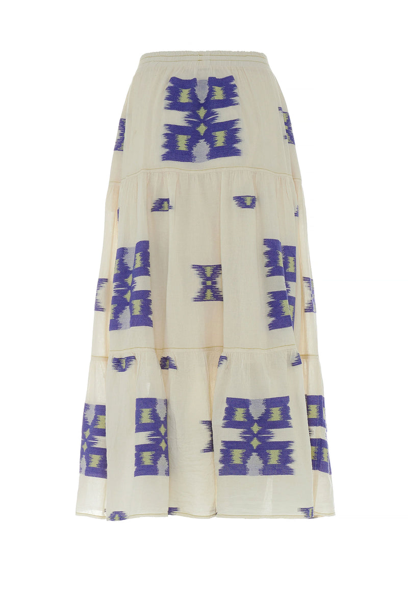 Devotion Twins Iliokali Skirt in Blue and White