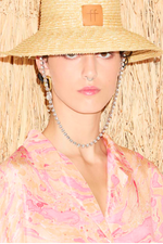 Forte Forte Straw Hat With Strass Chain