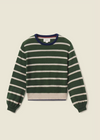 Trovata Ryann Sweater in Green Stripe