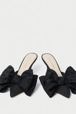 Loeffler Randall Margot Bow Mule Heel in Black