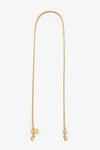 Clare V Snake Chain Crossbody Strap in Vintage Gold