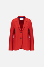 Harris Wharf Stand Up Collar Blazer in Lipstick