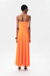 Maria Cher Ceibo Francine Midi Dress in Orange