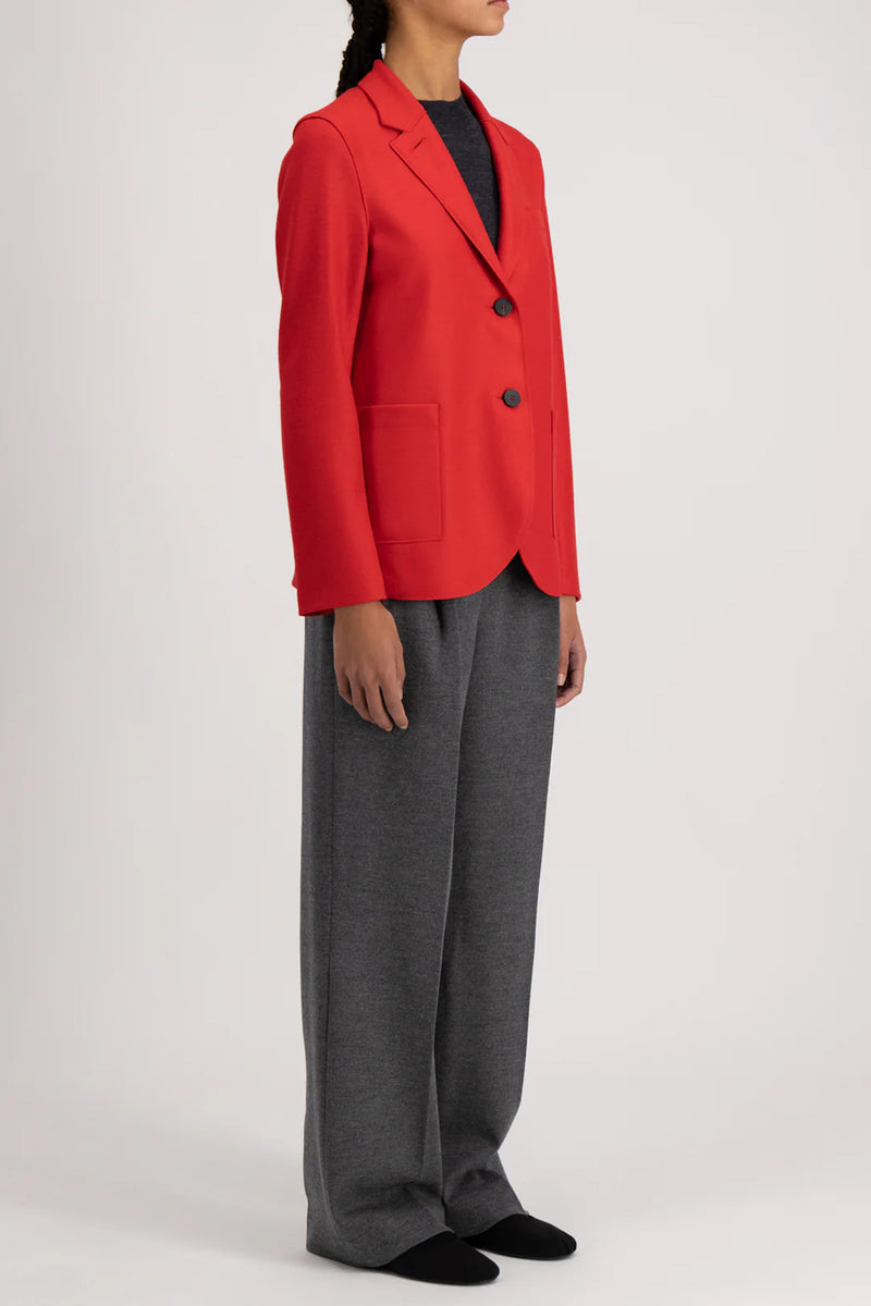 Harris Wharf Stand Up Collar Blazer in Lipstick