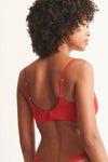 Skin Gita Bralette in Hot Red