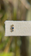 Valley Rose 14K Gold Thalia Stud Blue Ombre in Teal, Blue and Green Sapphire