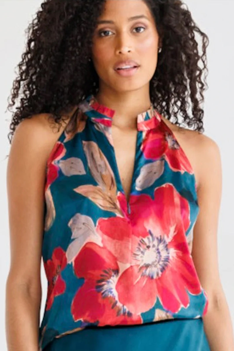 Go Silk Go Halter Tank South Pacific